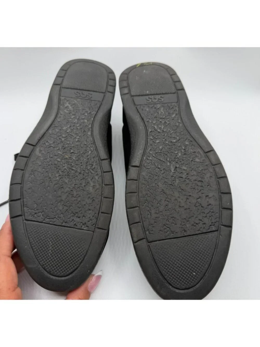 SAS Free Time Walking Shoes Women Size 9.5 Black Leather Tripad Comfort Sneaker